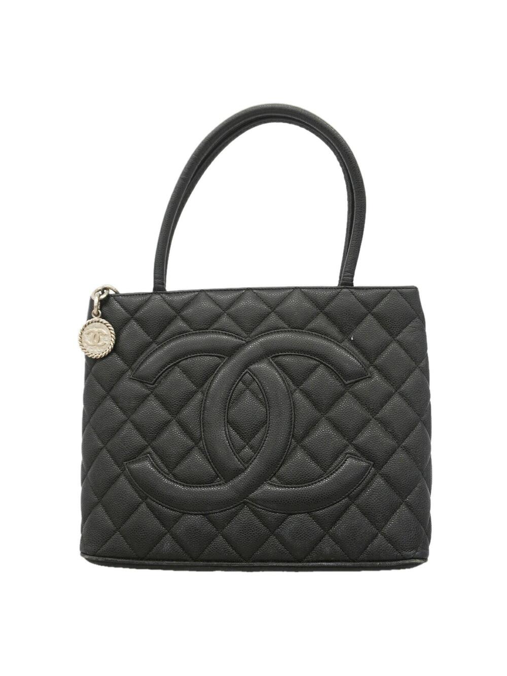 Chanel Medallion Tote Quilted Caviar #370420C19B